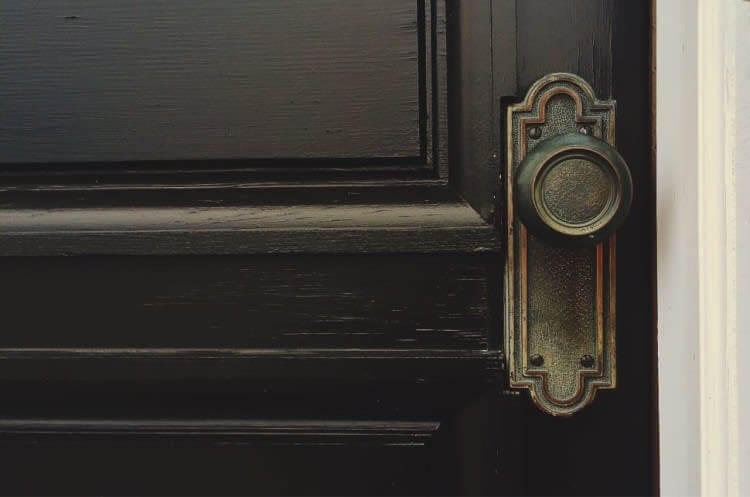 Brass doorknob